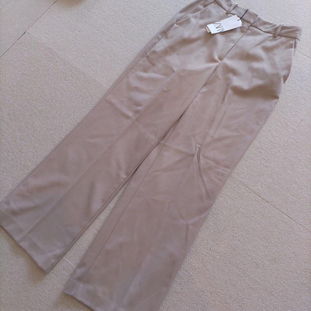 新品未使用 ZARA ダブルブレストブレザー ストレートレッグパンツ セット