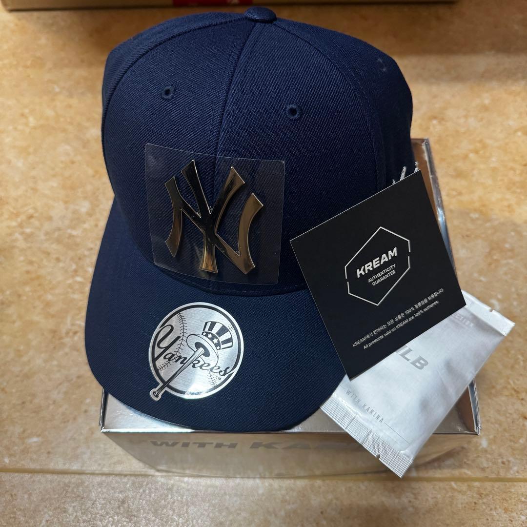 正規品 KARINA MLB コラボキャップ サイズ59 aespa カリナ