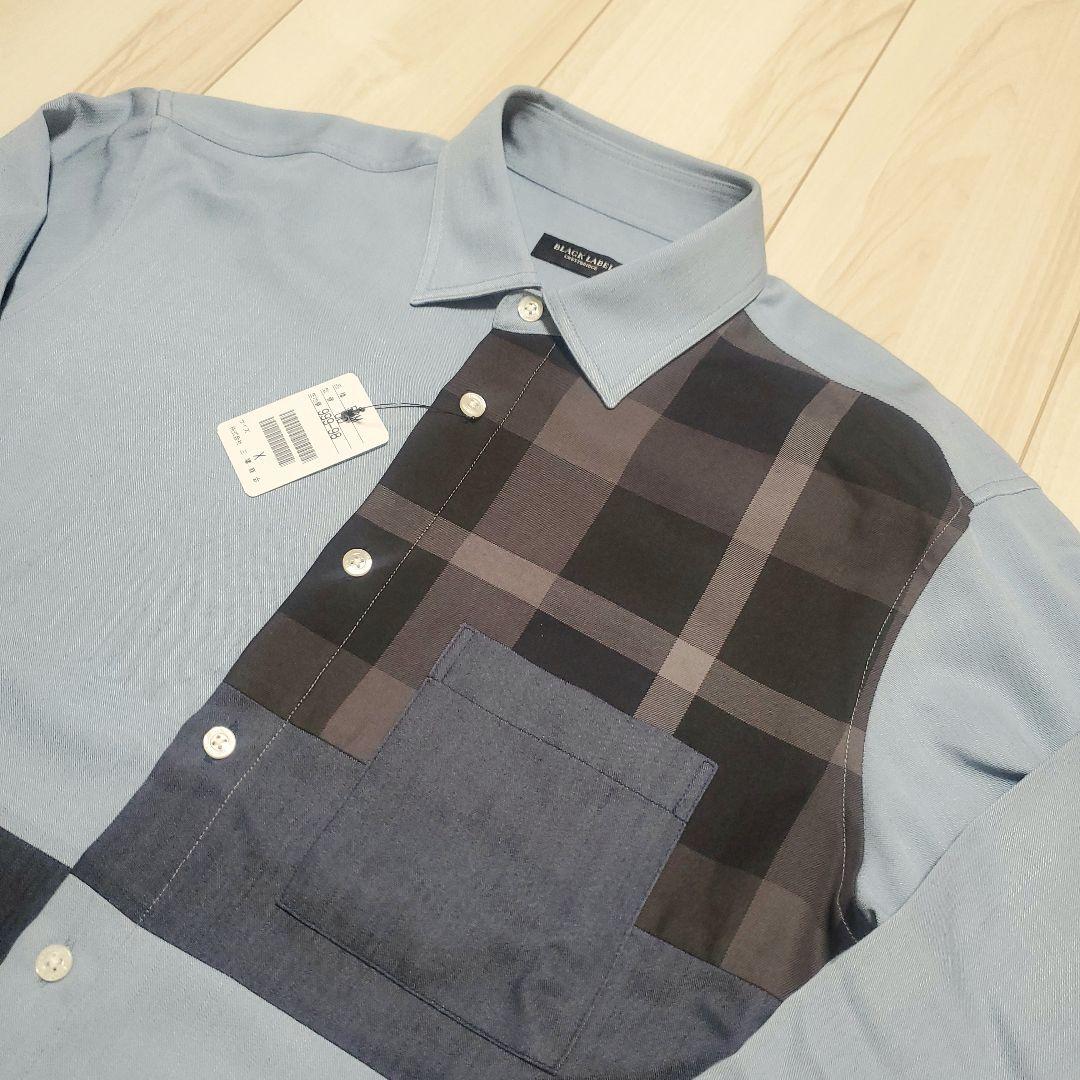 【新品・未使用】ブラックレーベル クレストブリッジ シャツ 薄青 M