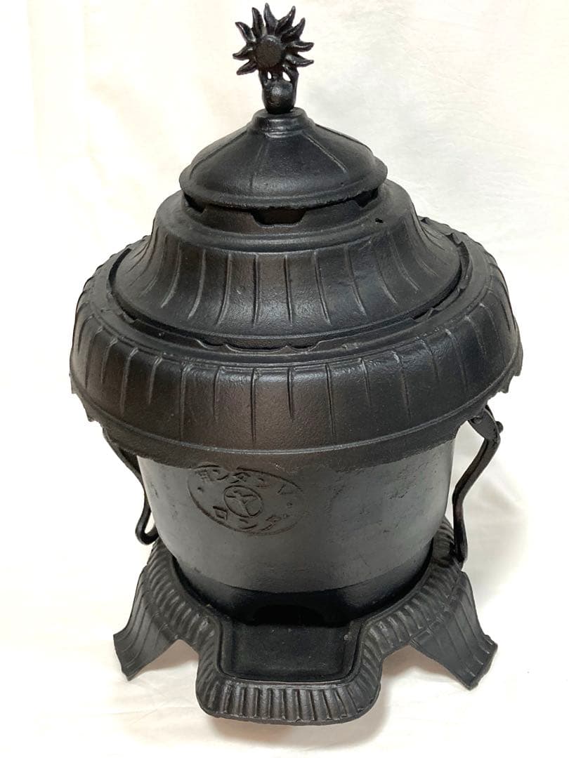 昭和レトロ 練炭ストーブ レンタン用 ダンロ 鋳鉄製 暖炉 アンティーク