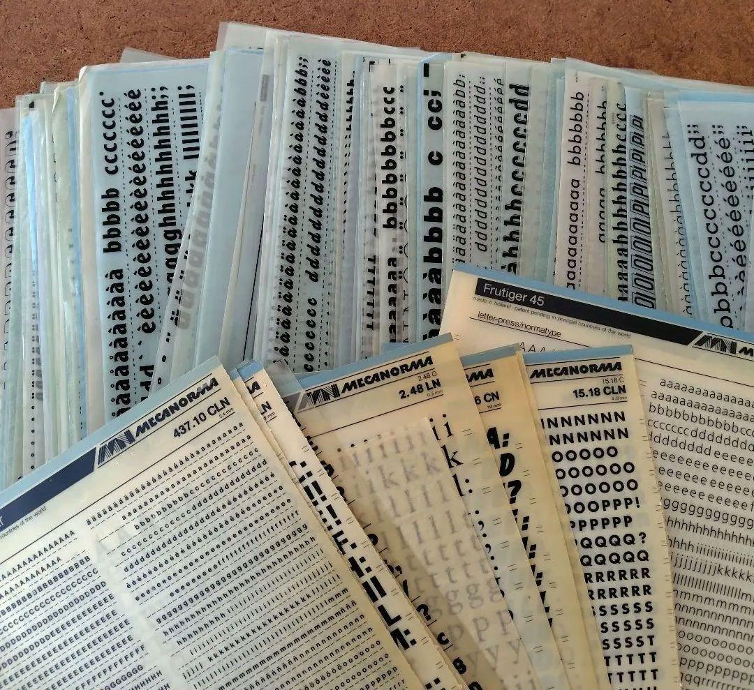 まとめ売り！England製　レトロLetrasetシート200枚