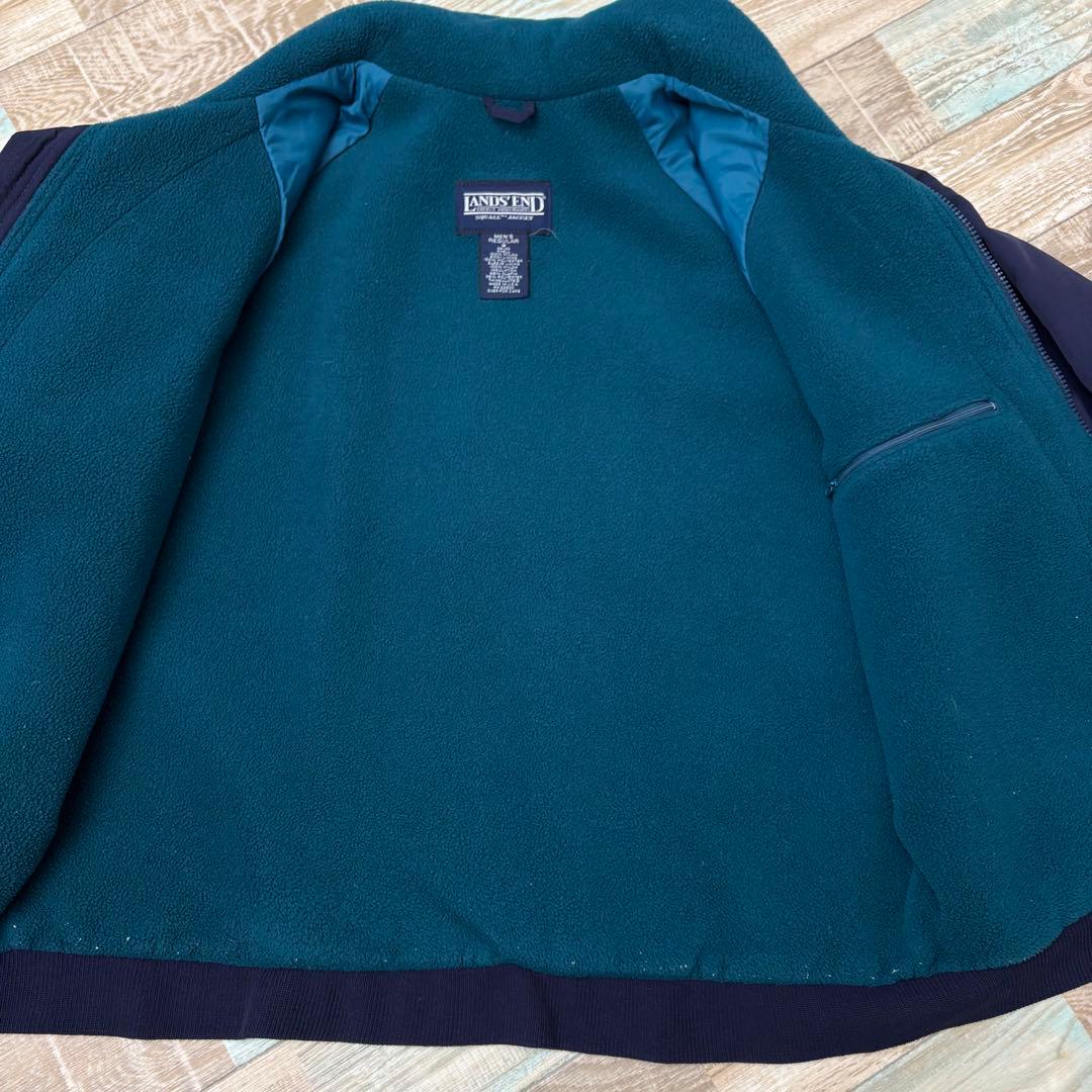 USA製 LANSEND ランズエンド ウォームアップジャケット ネイビー M