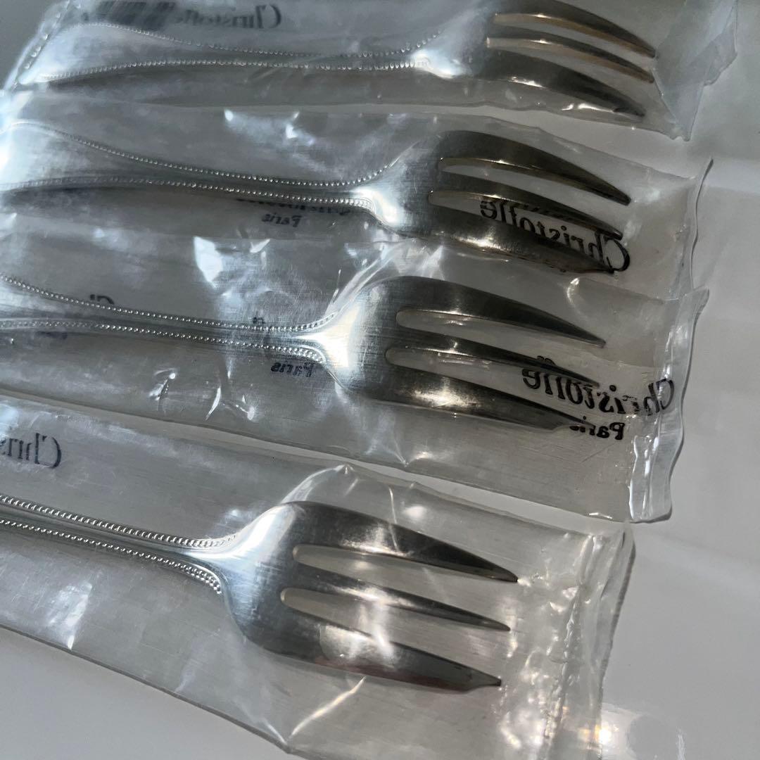 新品 Christofle クリストフルフォーク 6本セット バールシリーズ