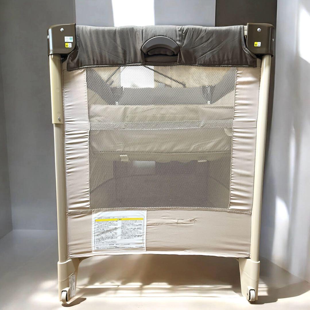 【美品】 アップリカ ココネル ベビーベッド ココア ブラウン 66041