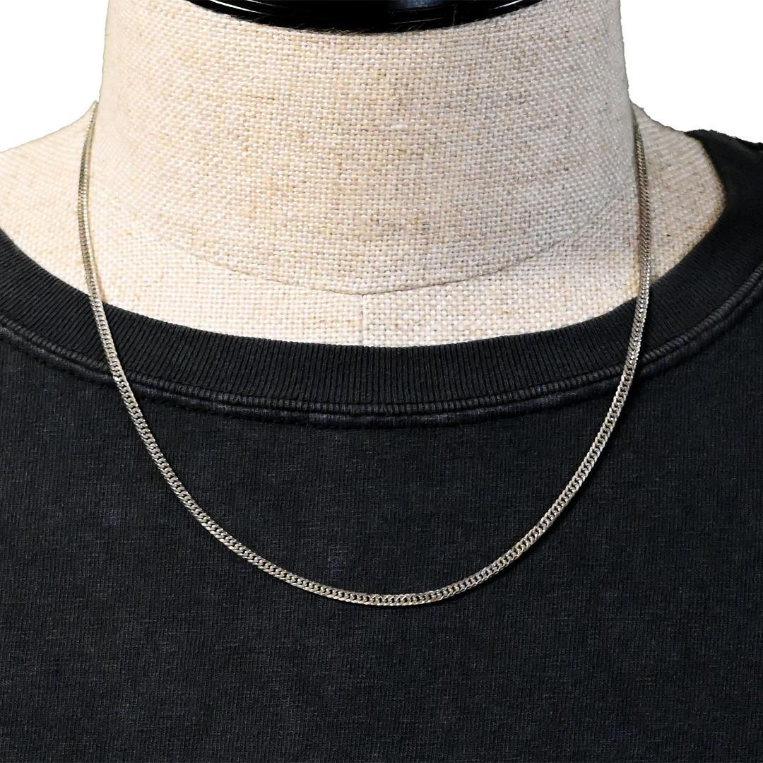 Pt850喜平ネックレス6面ダブル11g50cm造幣局検定マーク刻印入