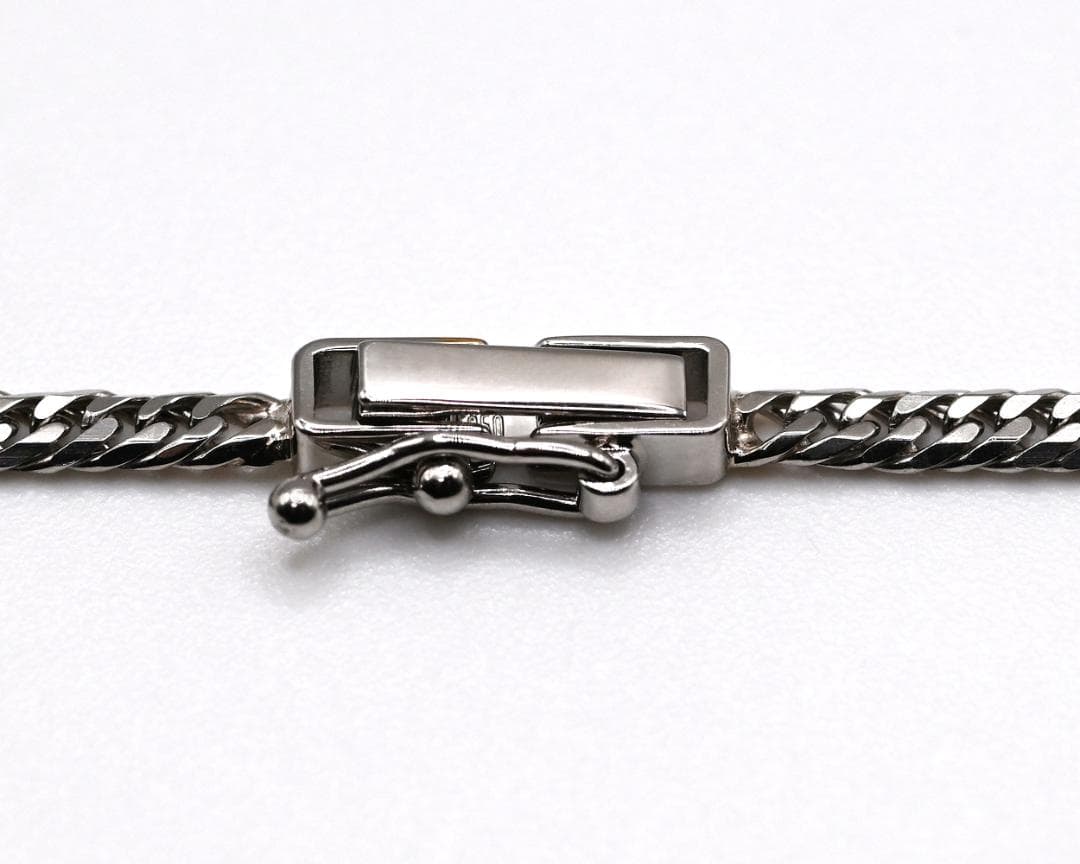 Pt850喜平ネックレス6面ダブル11g50cm造幣局検定マーク刻印入