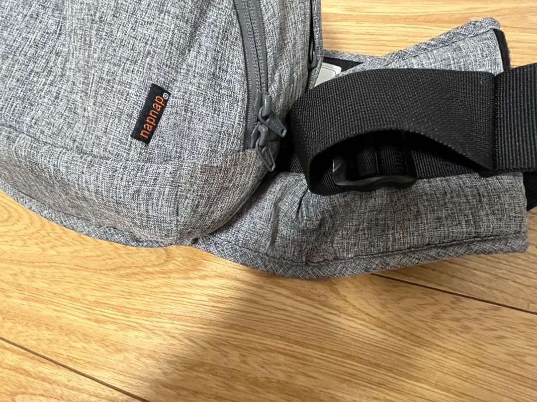 napnap 抱っこひも メッシュ グレー
