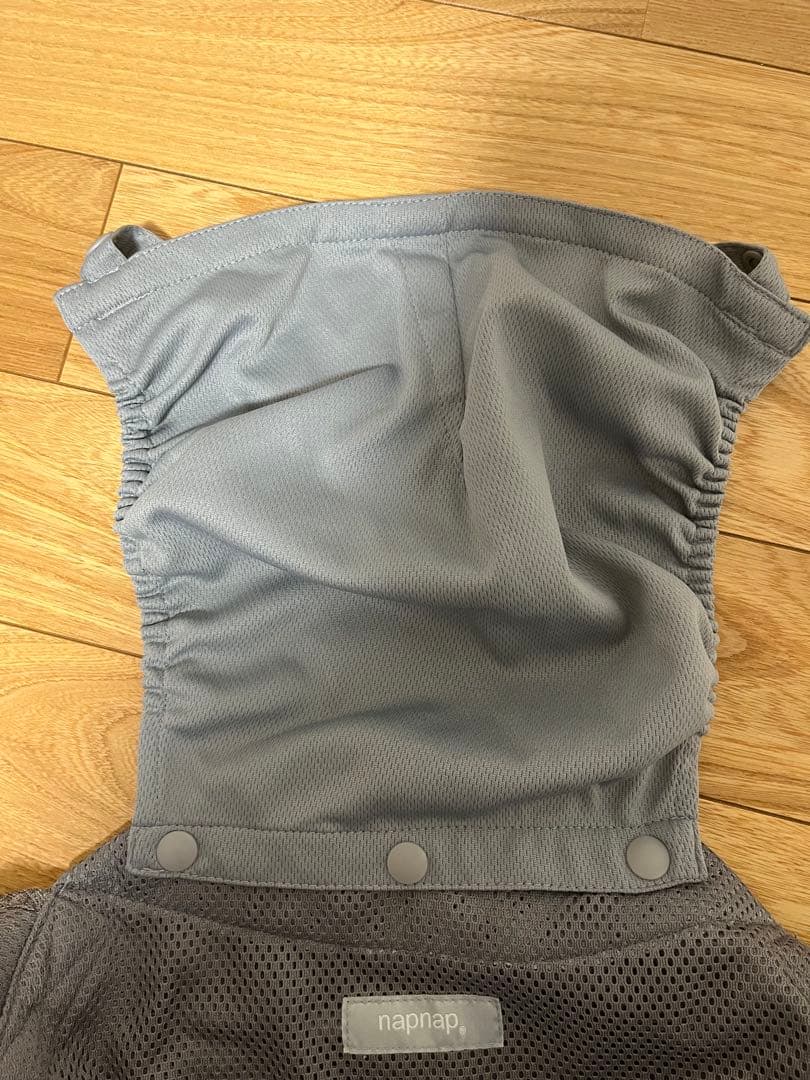 napnap 抱っこひも メッシュ グレー
