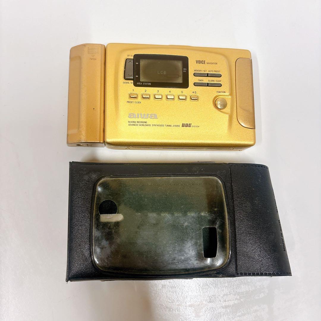 通電確認済み ジャンクAIWA ラジカセHS-JX909D ゴールド