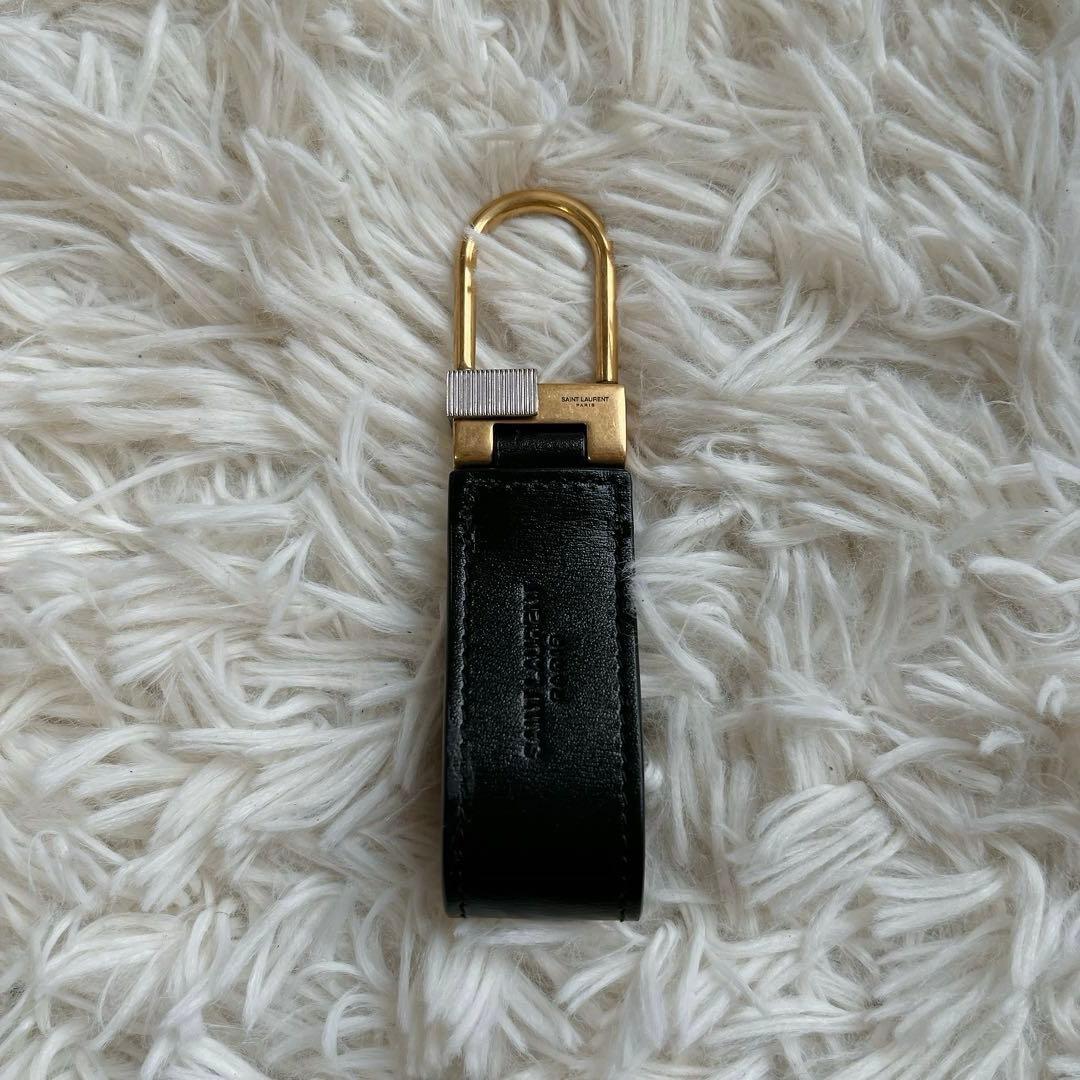 希少✨SAINT LAURENT PARIS YSLロゴレザーキーリング