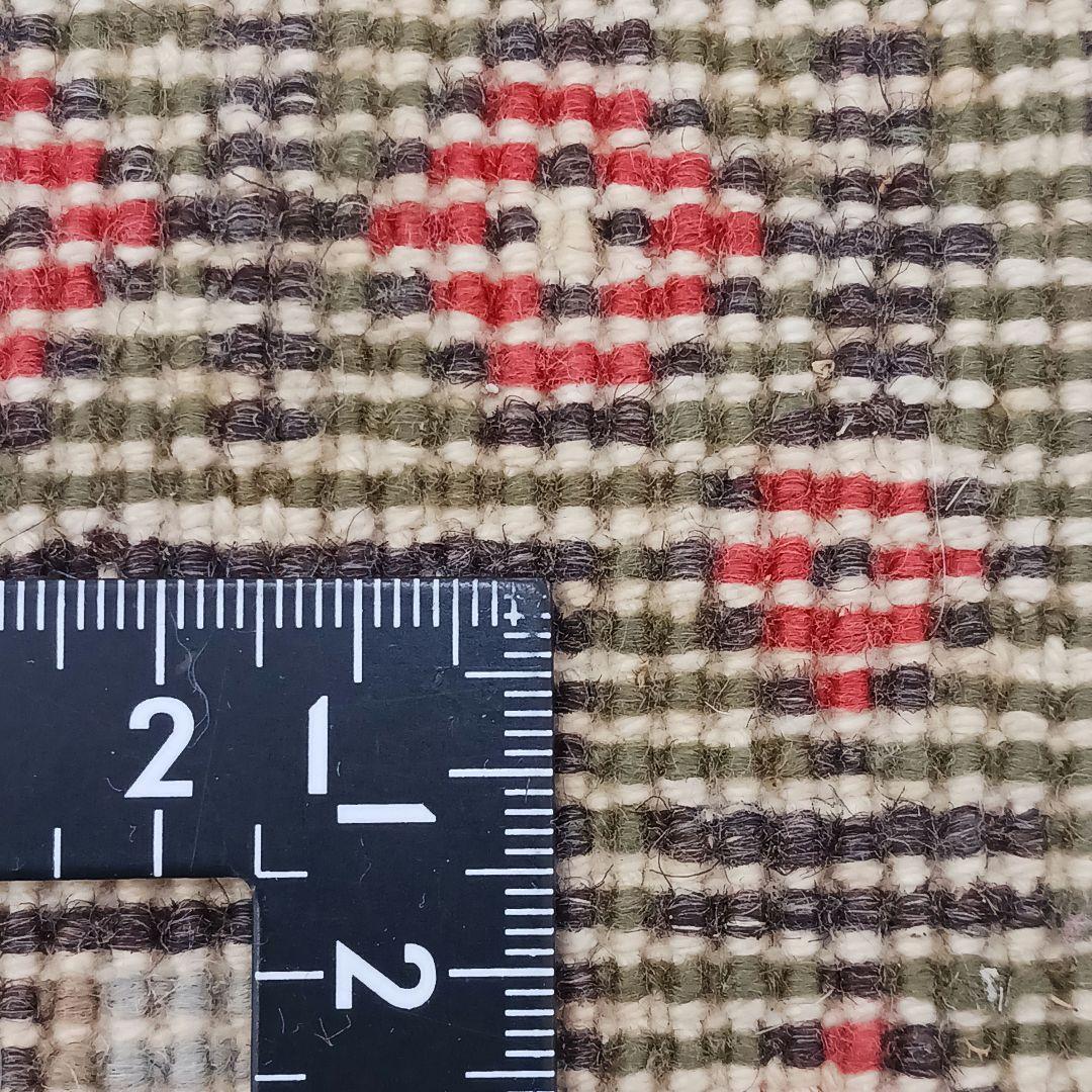 Y3352 トルコ カイセリ絨毯 ウール×コットン 手織り 182×116㎝