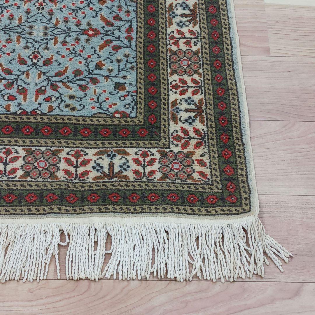 Y3352 トルコ カイセリ絨毯 ウール×コットン 手織り 182×116㎝