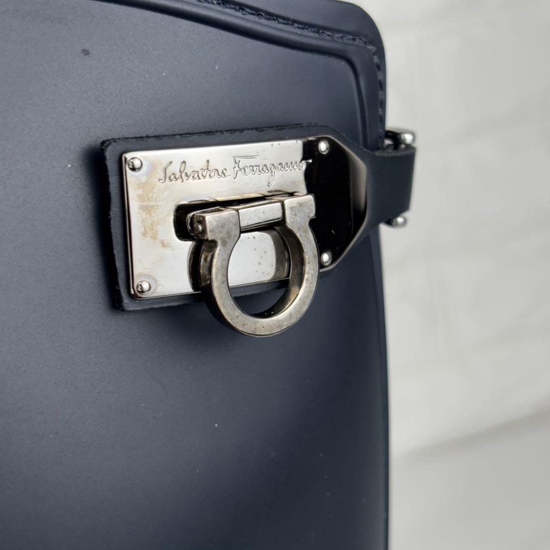 ✨美品✨ フェラガモ ガンチーニ ブラック レインブーツ