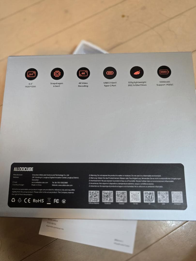 Androidタブレット本体 ALLODOCUBE iplay60 mini Turbo