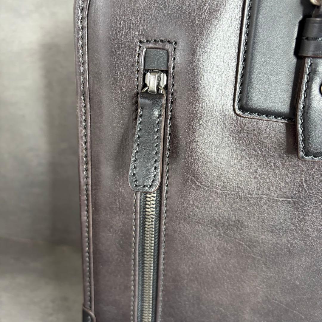 【極美品】FUJITAKA 本革 2way ブリーフケース オールレザー A4可
