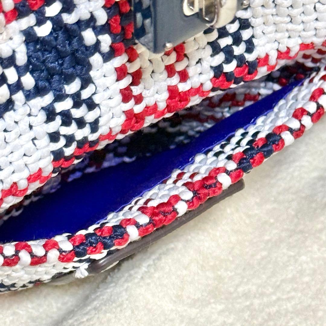 希少 良品 HENRI BENDEL ツイード リュック 3way レザー