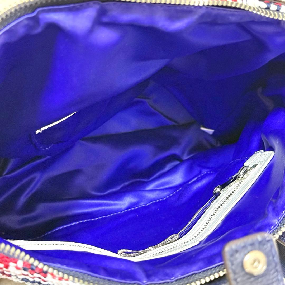 希少 良品 HENRI BENDEL ツイード リュック 3way レザー