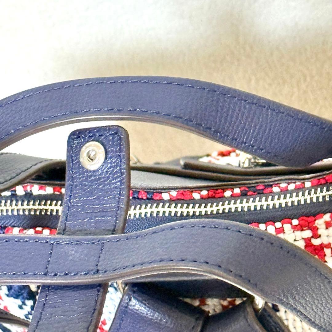 希少 良品 HENRI BENDEL ツイード リュック 3way レザー