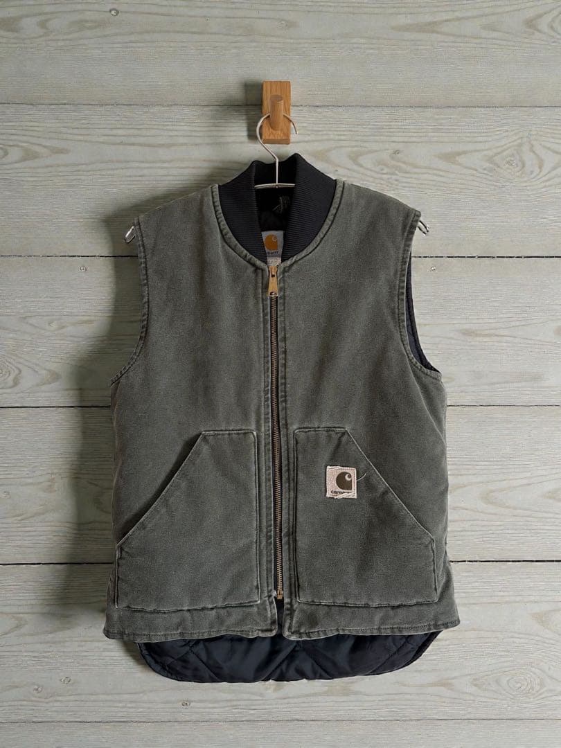 USA製 90s vintage ベスト S MOS極上フェード カーハート