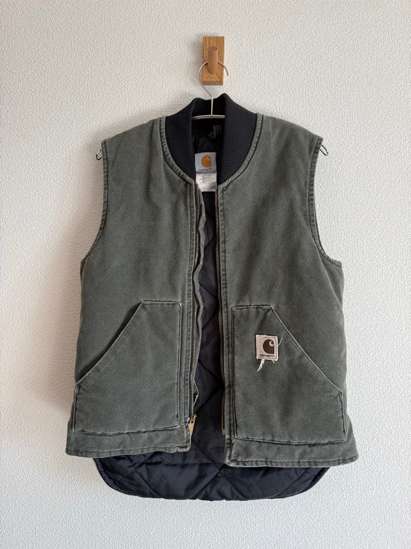 USA製 90s vintage ベスト S MOS極上フェード カーハート