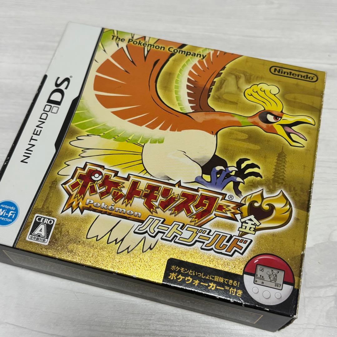 未使用品 ポケットモンスター ハートゴールド DSソフト ポケウォーカー 付き