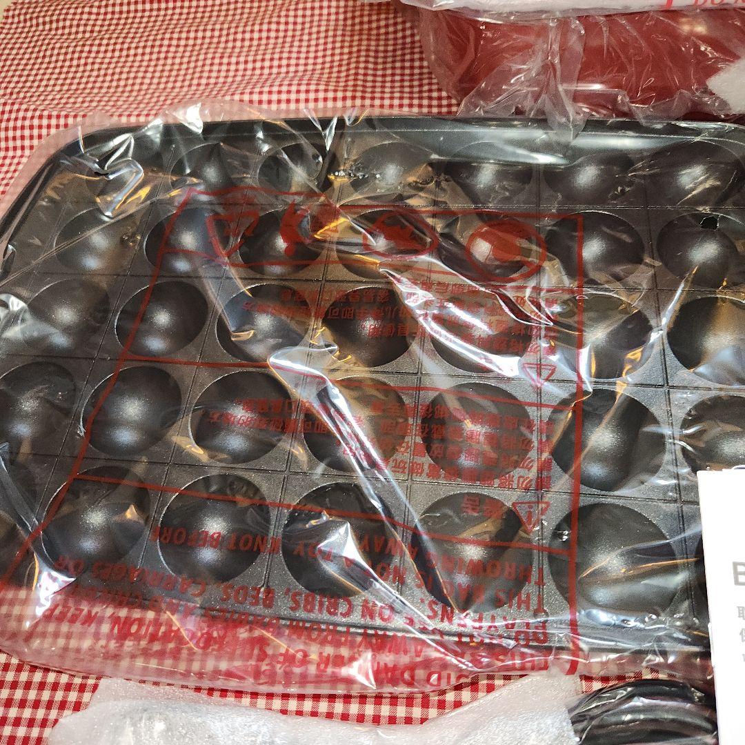 新品未使用BRUNO ホットプレート グランデサイズ レッド+レシピ本付き