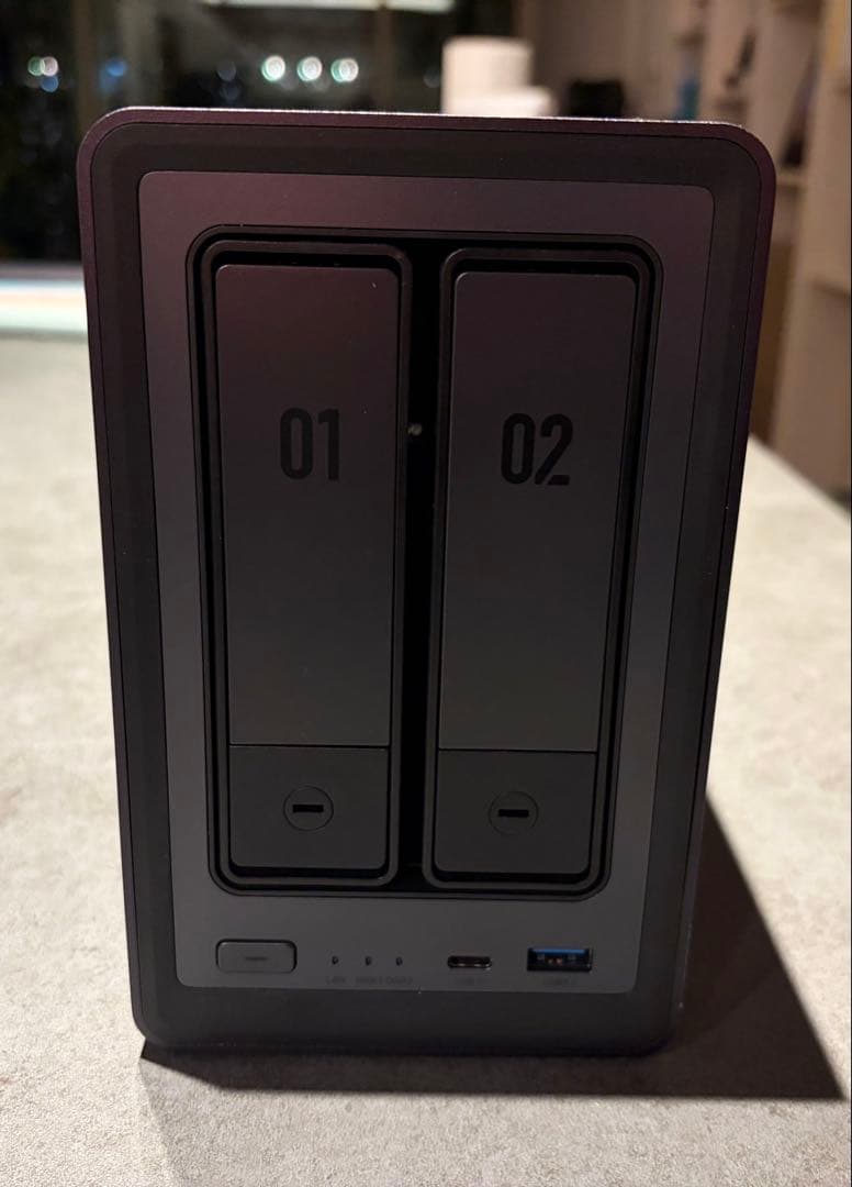 6TB HDD付 UGREEN NASync DXP2800 2ベイデスクトップ