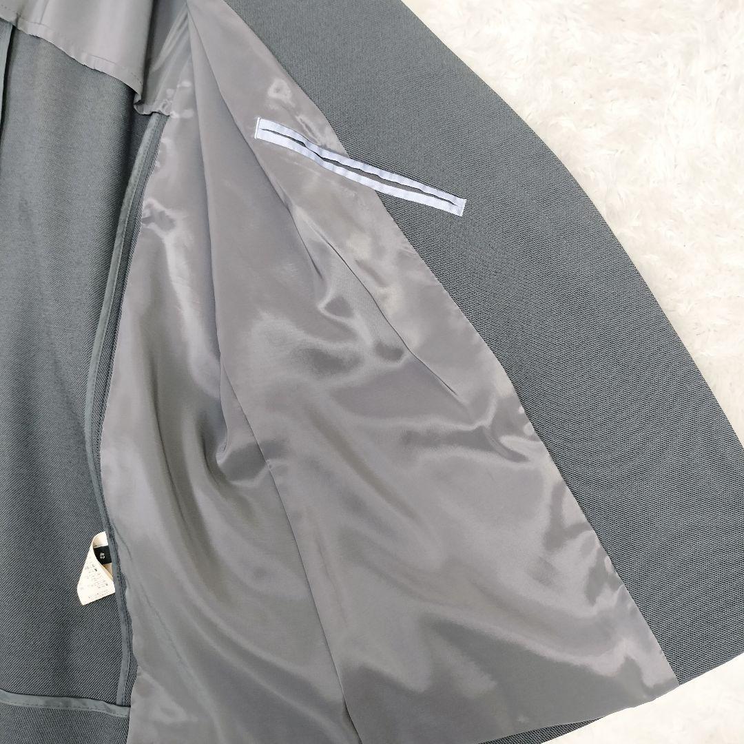 グリーンレーベルリラクシング 洗える ストレッチ ノーカラー パンツスーツ