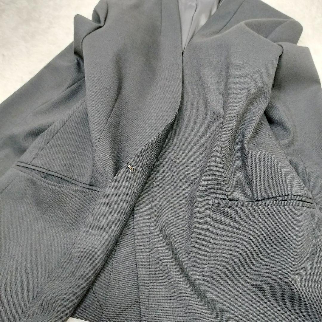 グリーンレーベルリラクシング 洗える ストレッチ ノーカラー パンツスーツ