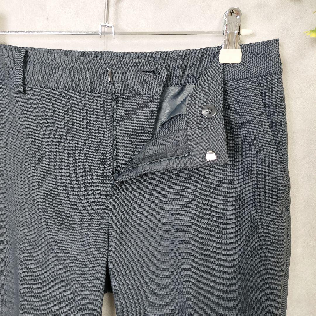 グリーンレーベルリラクシング 洗える ストレッチ ノーカラー パンツスーツ