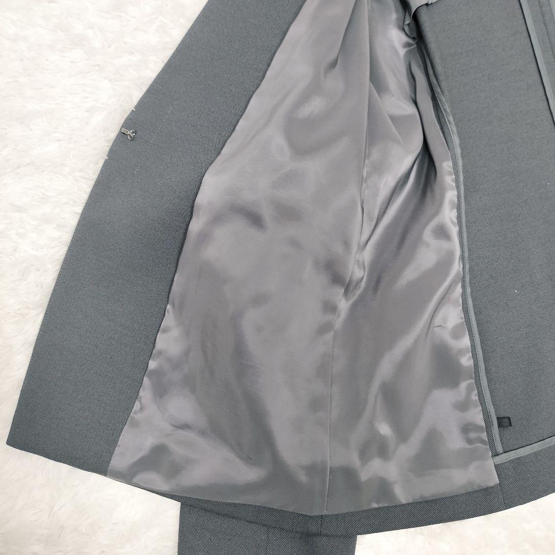 グリーンレーベルリラクシング 洗える ストレッチ ノーカラー パンツスーツ