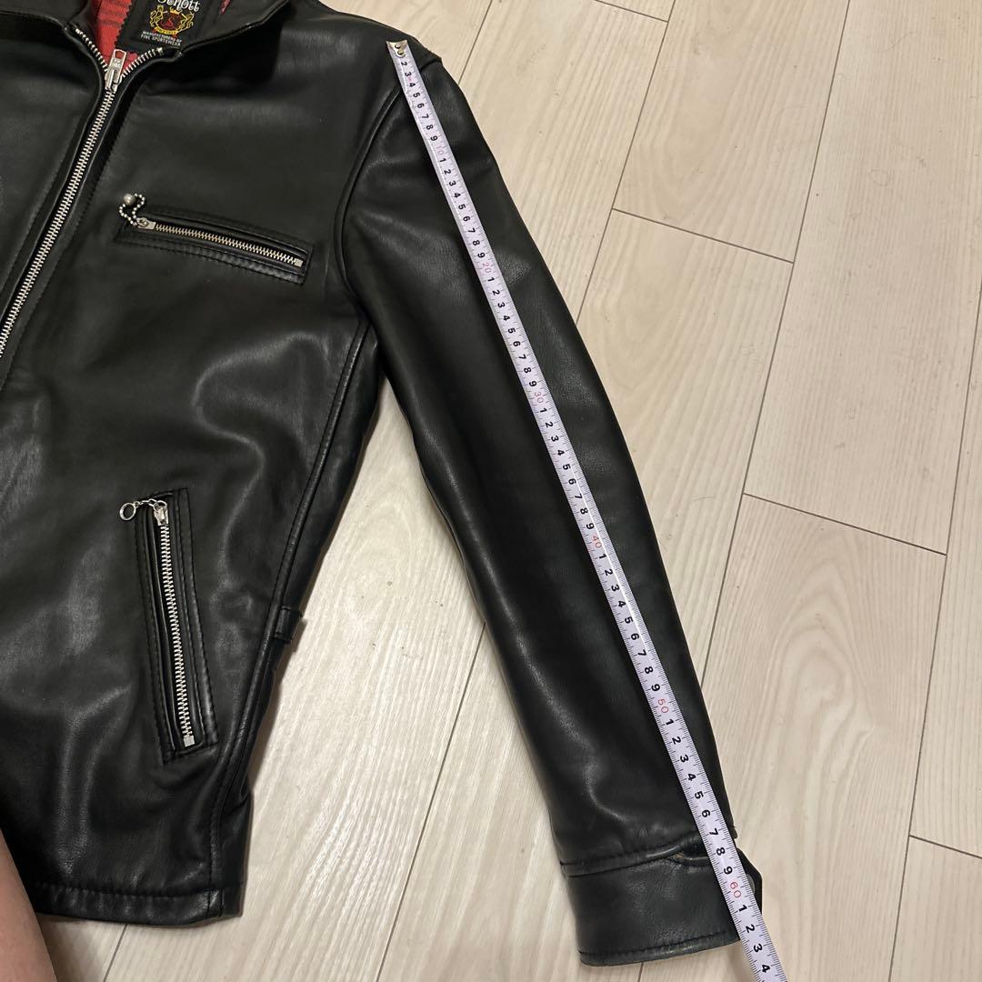 schott 牛革　襟付き　革ジャン