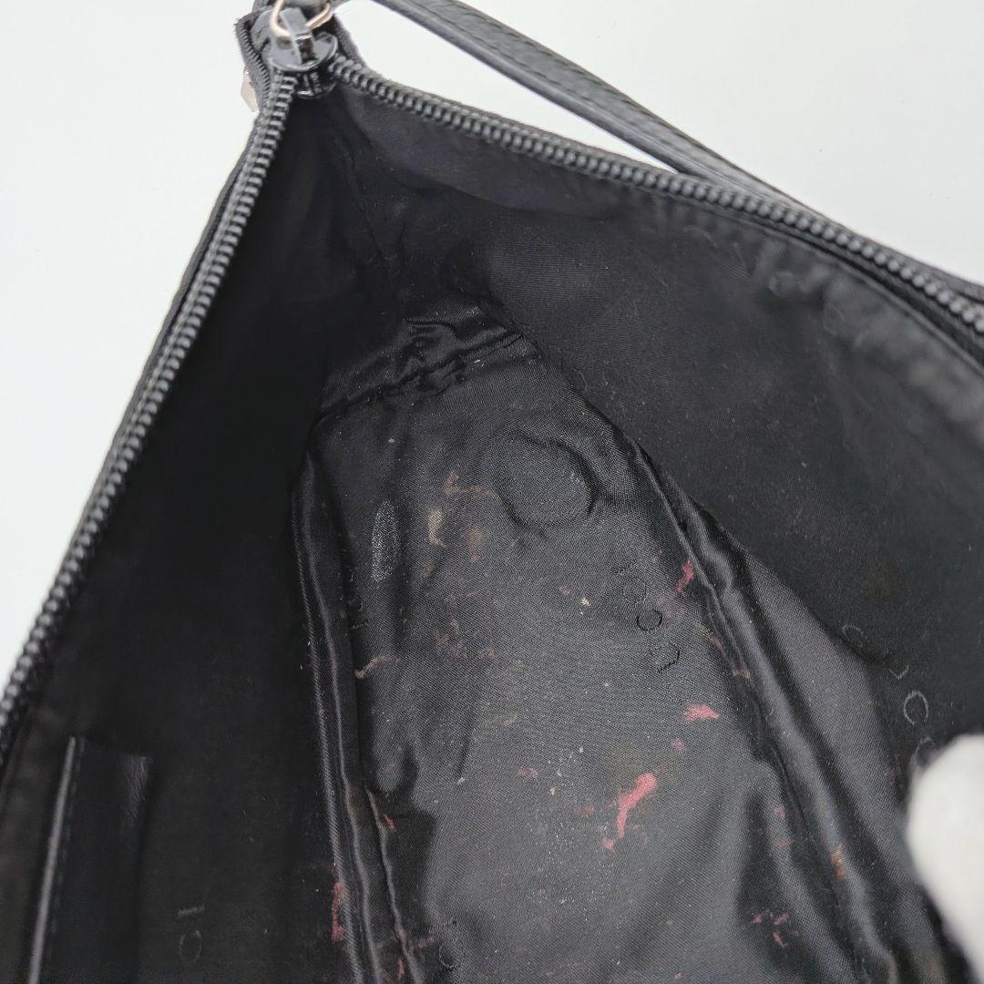 GUCCI グッチ ブラック キャンバス アクセサリーポーチ ハンドバッグ 小物