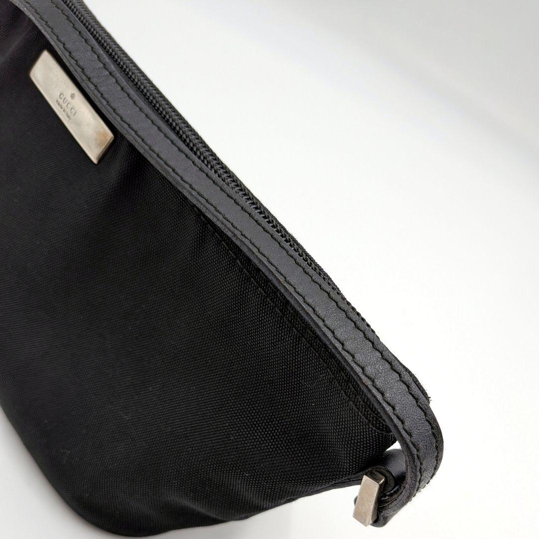 GUCCI グッチ ブラック キャンバス アクセサリーポーチ ハンドバッグ 小物