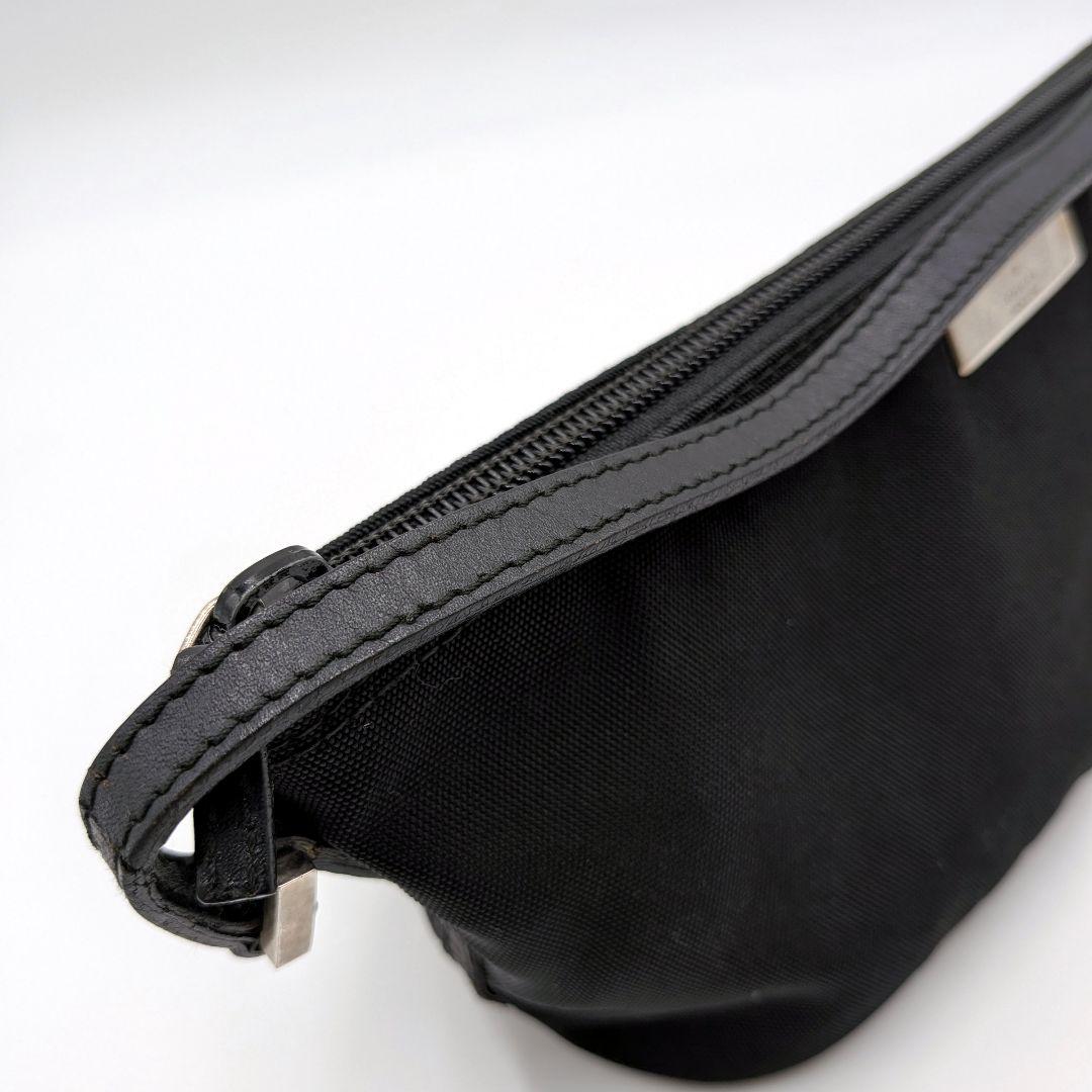 GUCCI グッチ ブラック キャンバス アクセサリーポーチ ハンドバッグ 小物