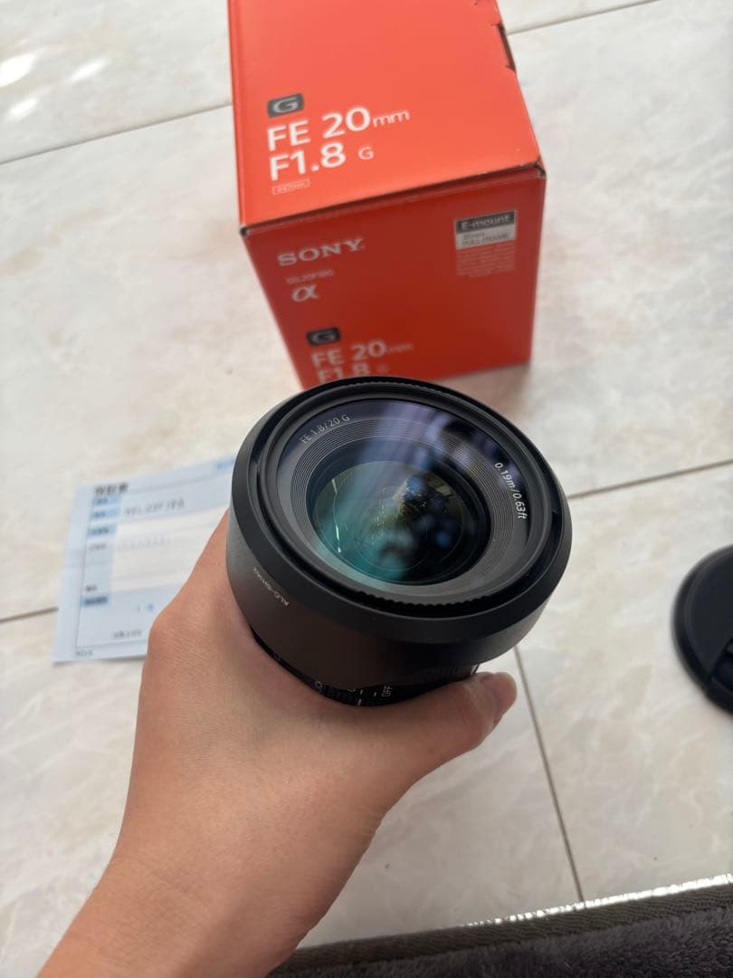 【美品】SONY FE 20mm F1.8 G レンズ SEL20F18G