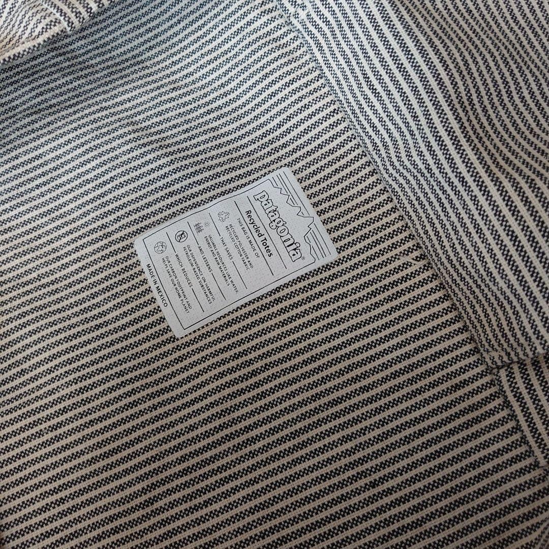 patagonia ストライプ トートバッグ