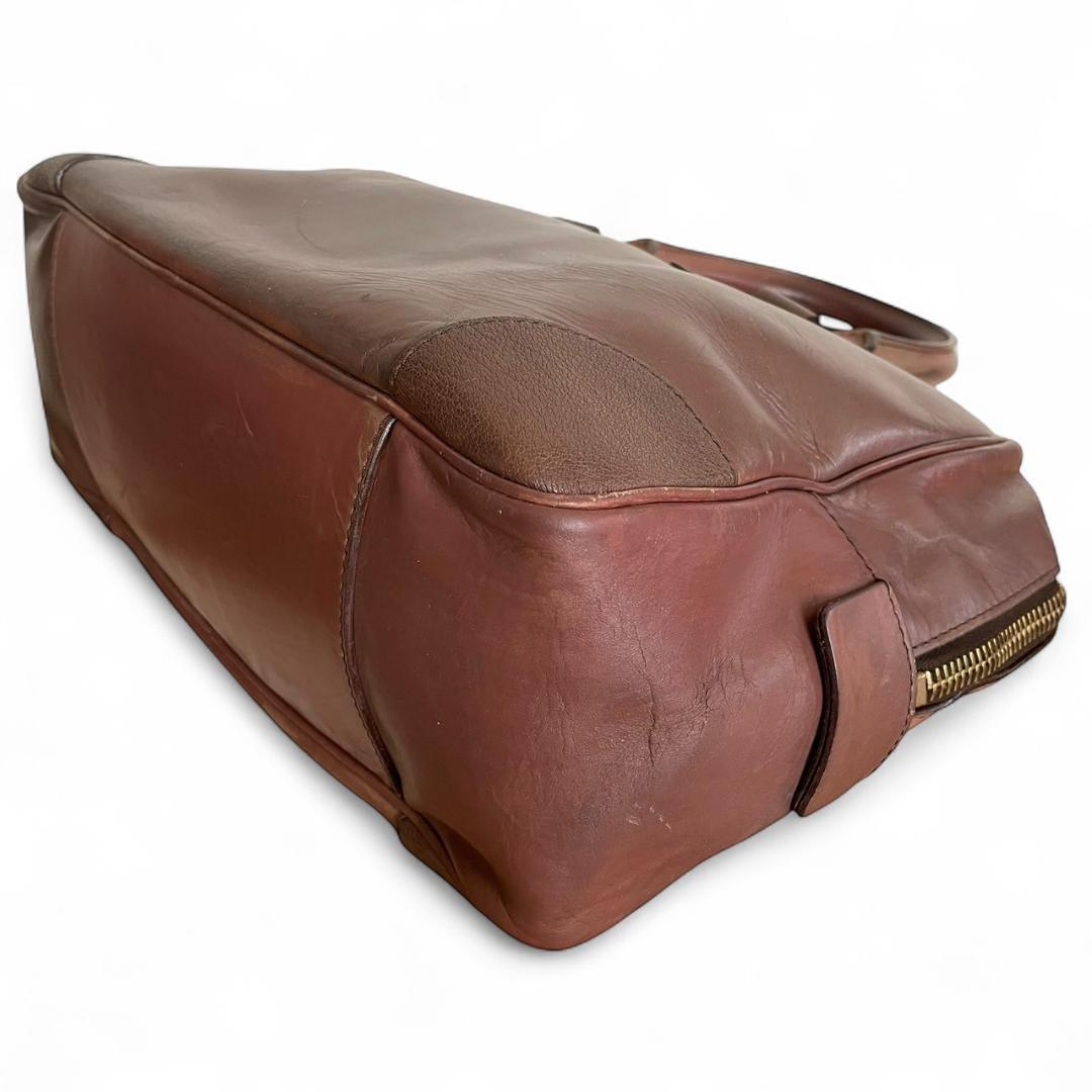 【希少】 CELINE セリーヌ ボストンバッグ オールレザー ブラウン 茶色