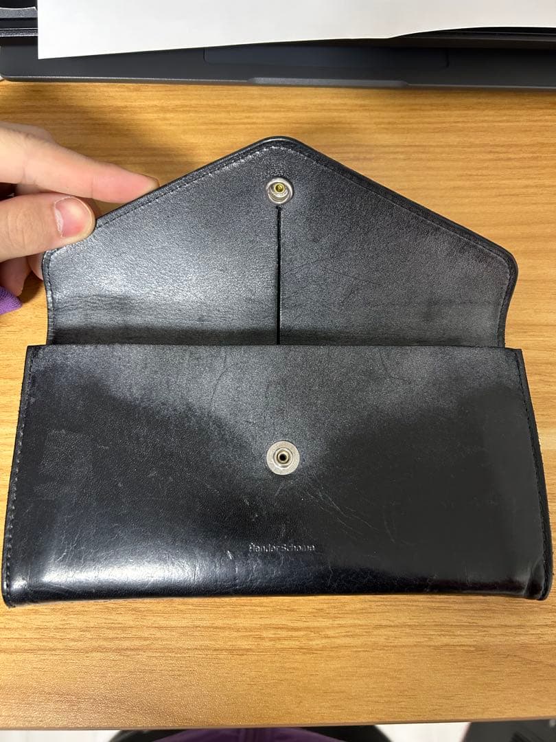 mt　Hender scheme long wallet black