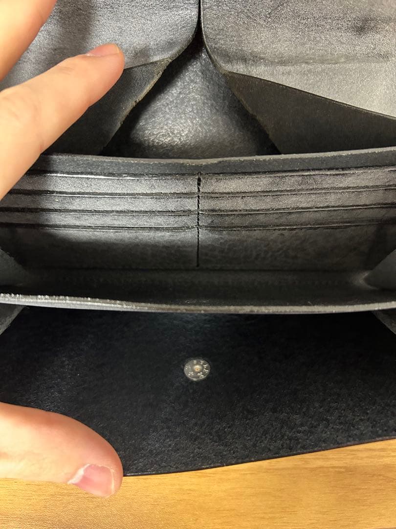 mt　Hender scheme long wallet black