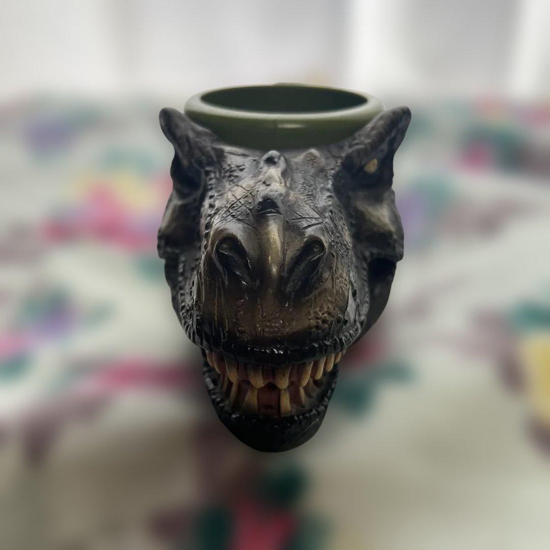 ★ビンテージ級★USJマグカップ 恐竜 E.T. ジョーズの形ペンケースとしても