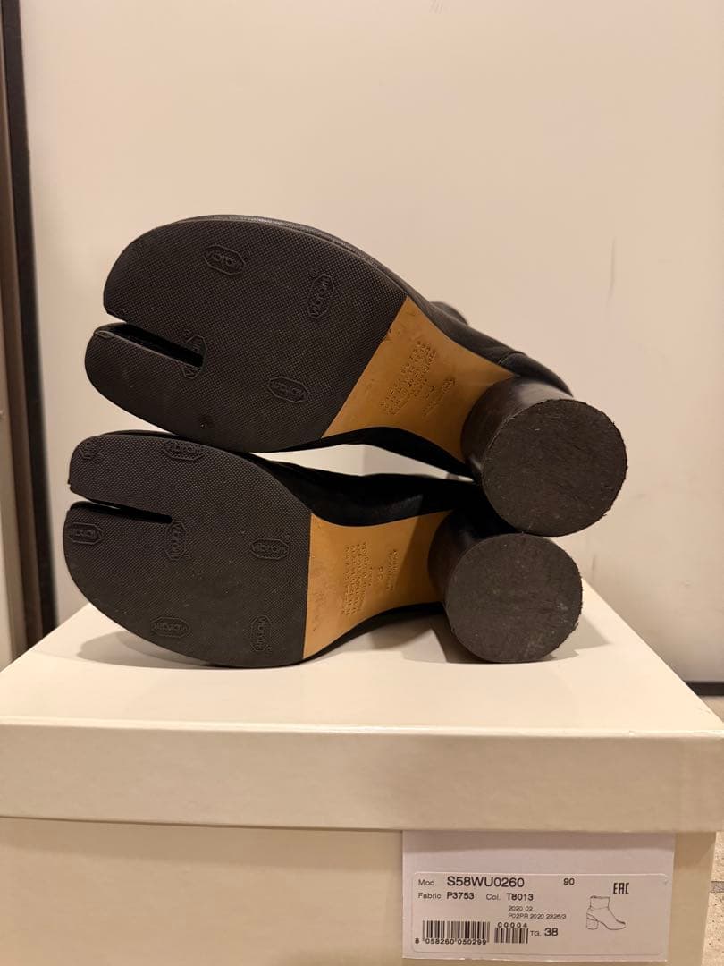 Maison Margiela 足袋ブーツ ブラック 38 ヒール 箱あり正規品