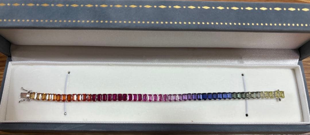 ラボサファイアブレスレット:即購入の場合更に多少割引します。早い者勝ち