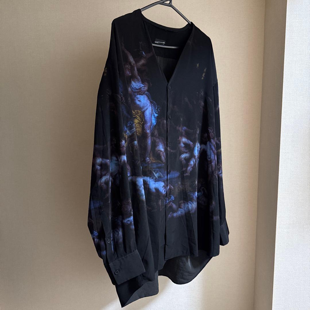 LAD MUSICIAN プリントカーディガンシャツ