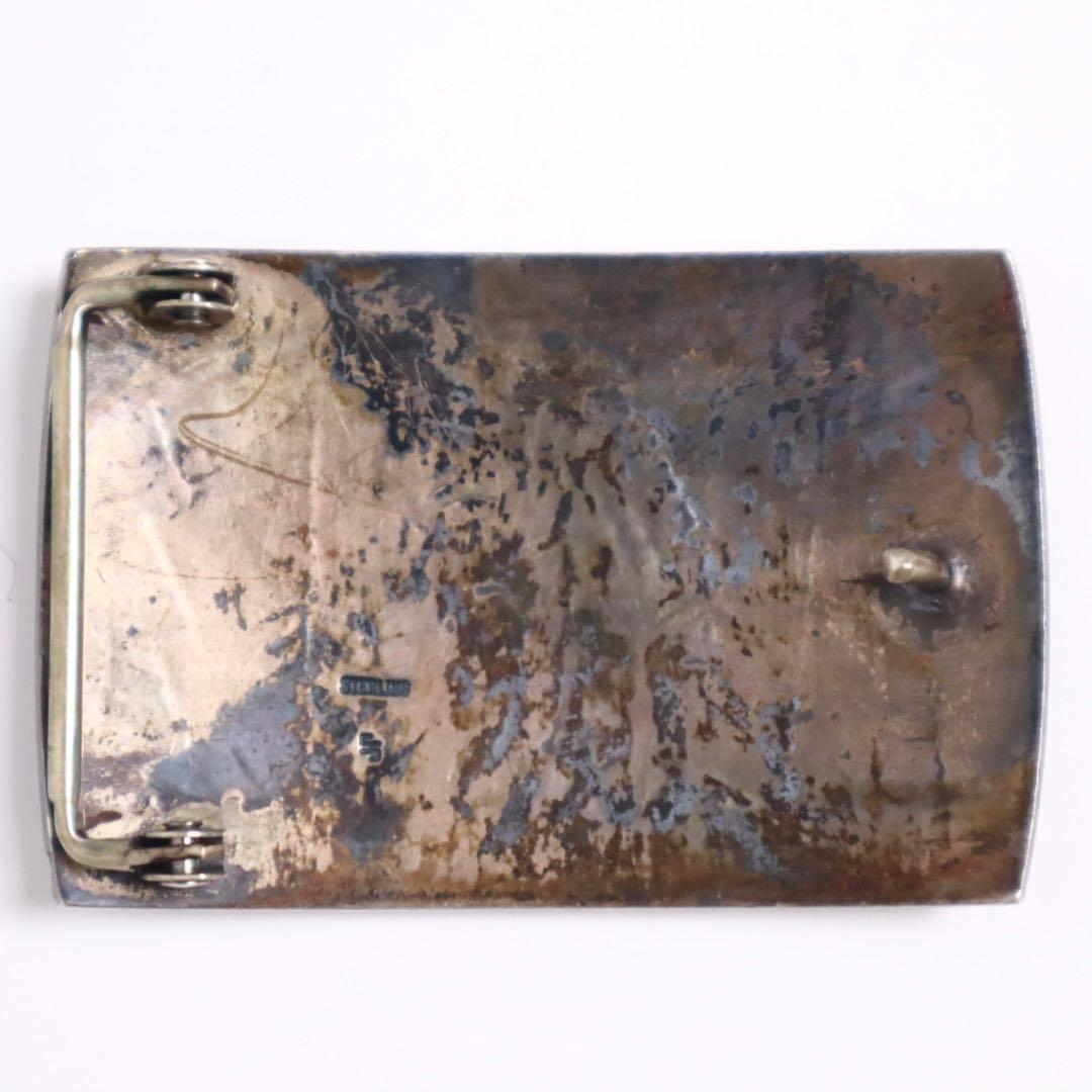 70s〜 NAVAJO HOPI sterling silver ベルトバックル