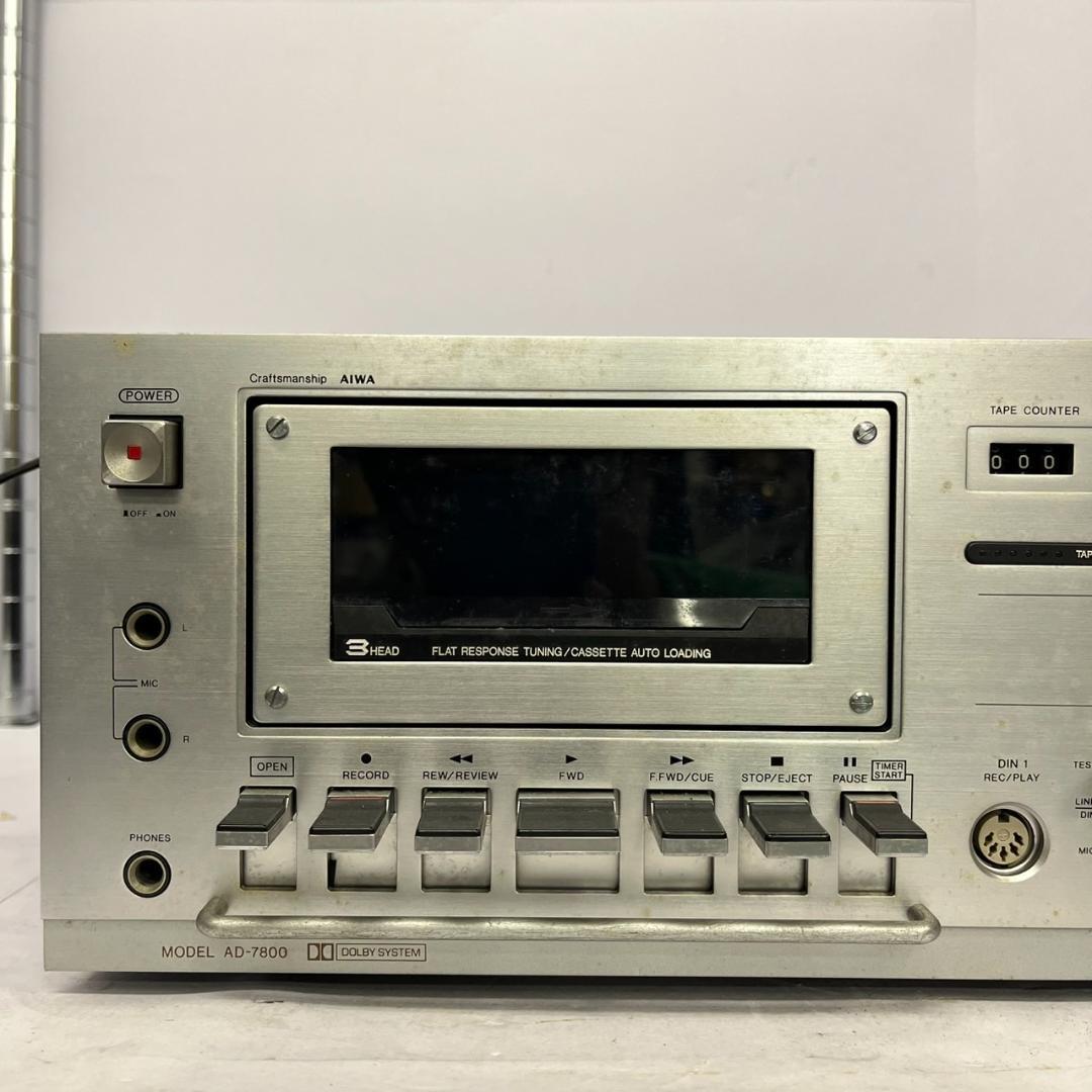 シ*ー様 【動作未確認】AIWA AD-7800 ステレオカセットデッキ