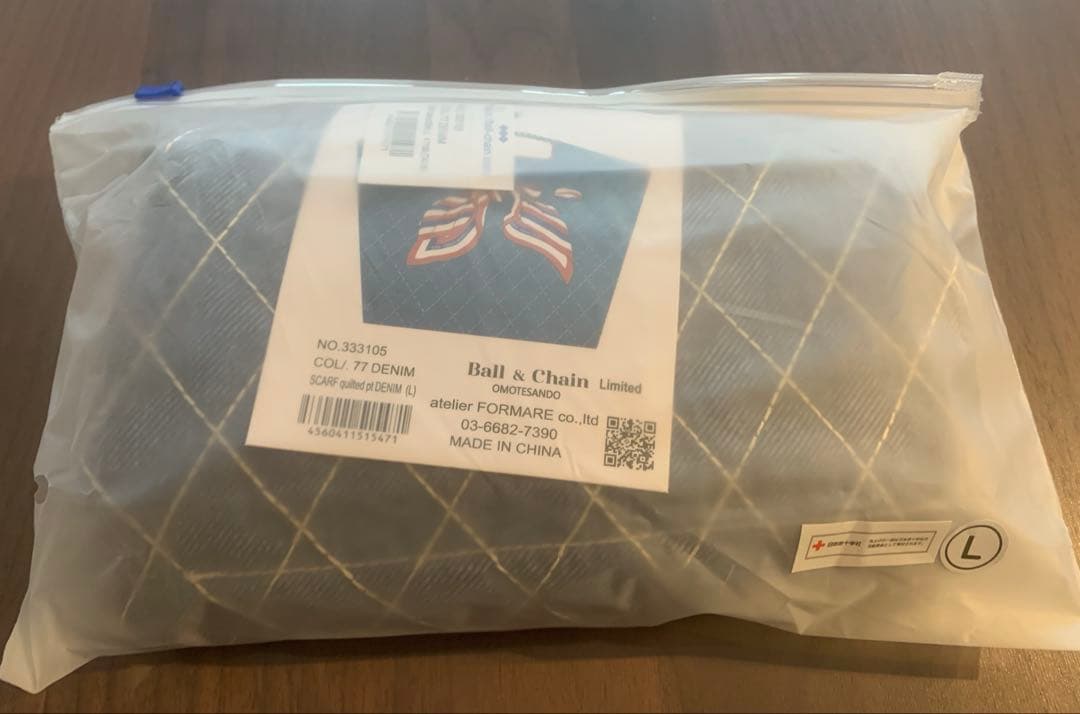 新品完売品ボールアンドチェーン表参道限定デニムリボンL