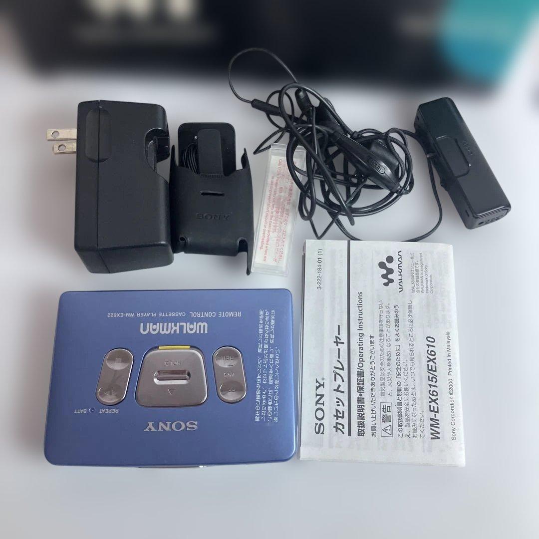 動作品　SONY WM-EX610 カセットウォークマン　付属品用確認　ソニー