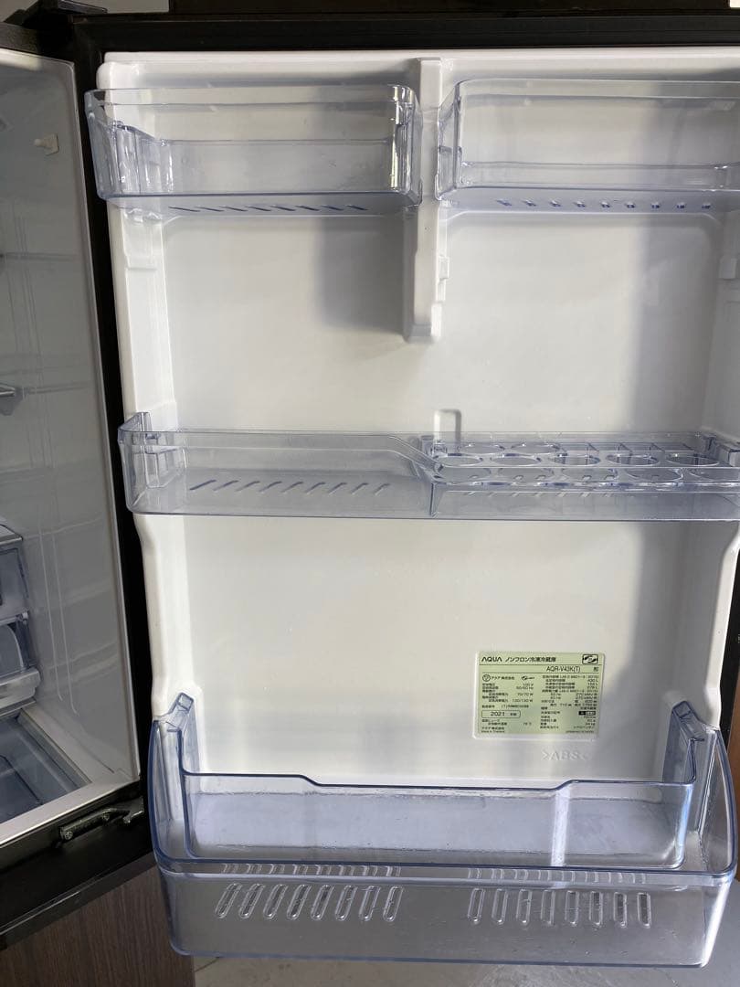 AQUA 大型冷蔵庫 430L 右開き　保証込み　高年式