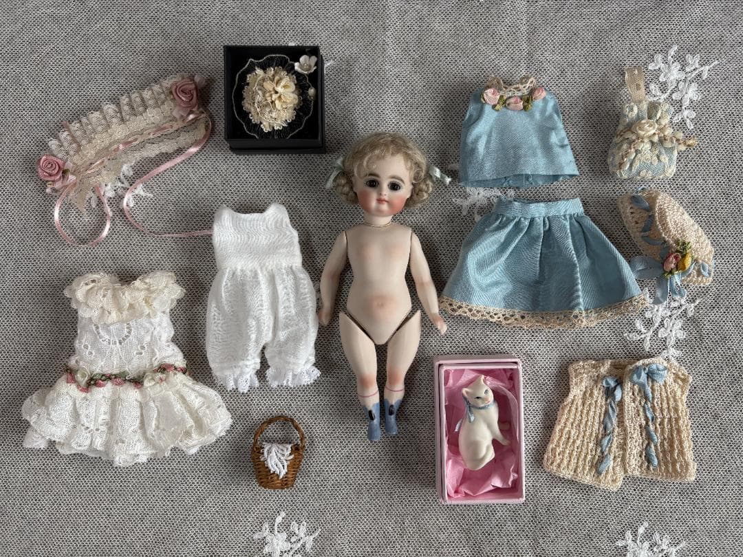 ✨5日間限定✨ミニョネット(身長16cm)＆衣装・小物セット　ビスクドールリプロ